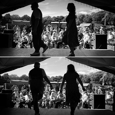 Cinque Ports Lindy Hoppers: Isle of Wight - Havenstreet 1940s Weekend - July 2017 - Gypsy John & Krazy Karen perform the Dean Collins shim sham