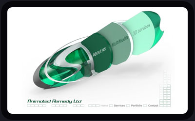 Website Design and Development Screenshot of Animated Remedy Ltd