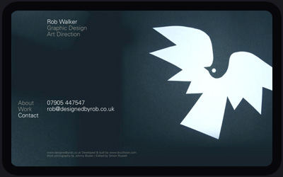 Website Design and Development Screenshot of Designed By Rob