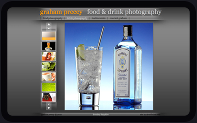Website Design and Development Screenshot of Graham Precey - Food Photographer