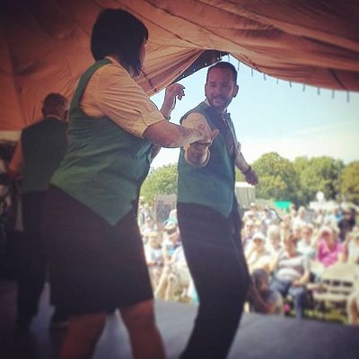 Cinque Ports Lindy Hoppers: Isle of Wight - Havenstreet 1940s Weekend - July 2017 - Dapper Dru & Sugarfoot Sophie - Photo by Nikkie Cooke