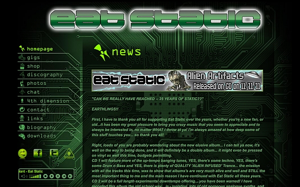 Click to find out more about the Eat Static website