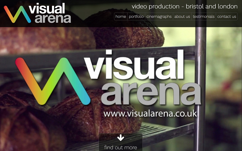 Website Design and Development Screenshot of Visual Arena